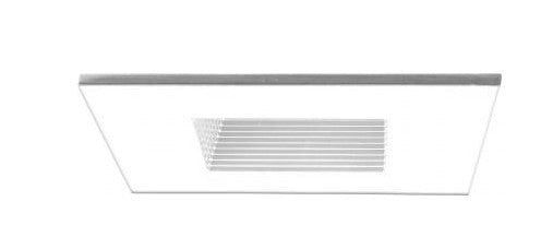 ELCO Lighting EL2983W 4" Line Voltage Square Trim Metal Baffle