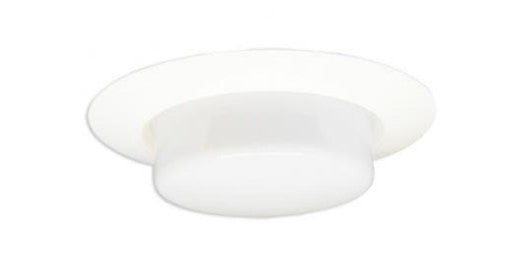 ELCO Lighting EL319W 6" Shwr Trm with Drop Plstic Lens Shiny