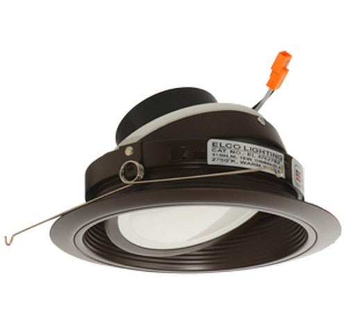 ELCO Lighting EL47630BZ 6" LED Adjustable Baffle Gmbl Insert Par38 3K