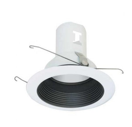 ELCO Lighting EL511B 5" Black Baffle Splay with White Trim Ring
