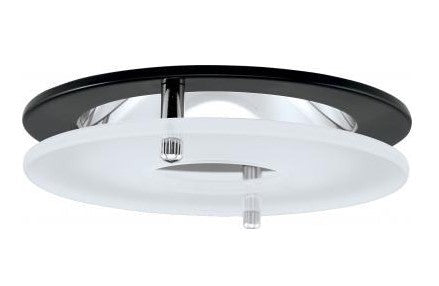 ELCO Lighting EL926B 4" Reflector with Sspndd Frstd Glass, Black Ring
