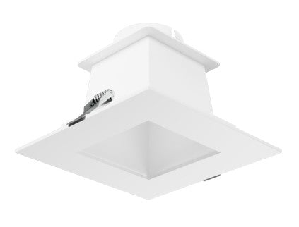 ELCO Lighting ELB440W 4" Birch Square Rfcltr White