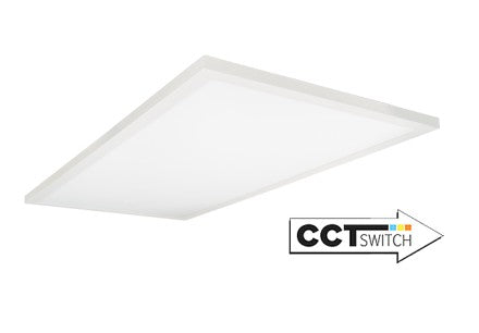 ELCO Lighting 4000 lm 3CCT Surface White Finish LED Surface Panel Light ELSP2448CT3W