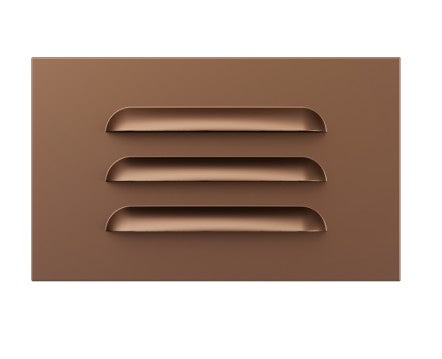 ELCO Lighting 50 lm 3CCT 120V Horizontal Louvered Step Light ELST28CT3BZ