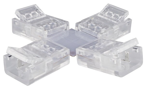 ELCO Lighting EPSD28XCB8 LED Tape Light Connector, 8 mm
