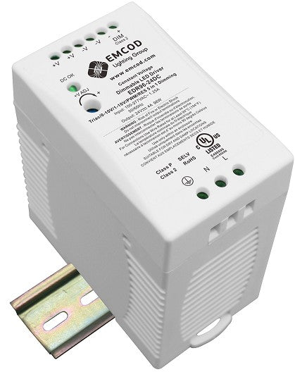 EMCOD EDR96-24DC Universal 5-in-1 Dimmable LED Driver 96W 24VDC Class 2