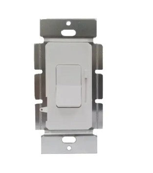 Enerlites 0-10V Decorator Slide Dimmer W/Switch Single Pole/3-Way White 51300L-W