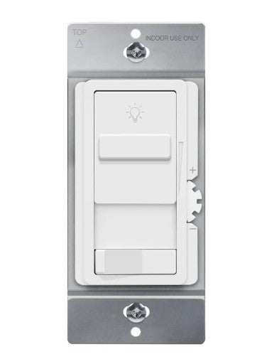 Enerlites LED/CFL Slide Dimmer/Switch Single Pole/3-Way White 55307-W