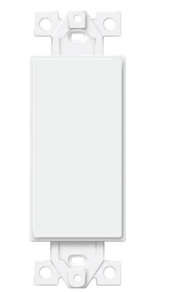 Enerlites Standard 1-Gang Blank Decorator Adapter White 6001-W