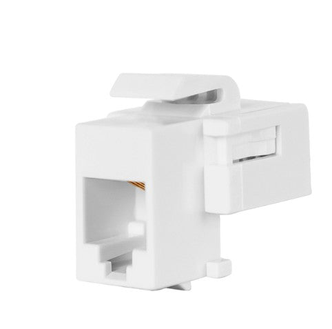 Enerlites Decorator Adapter 1-Gang Cat5E Jacks White 6105-W