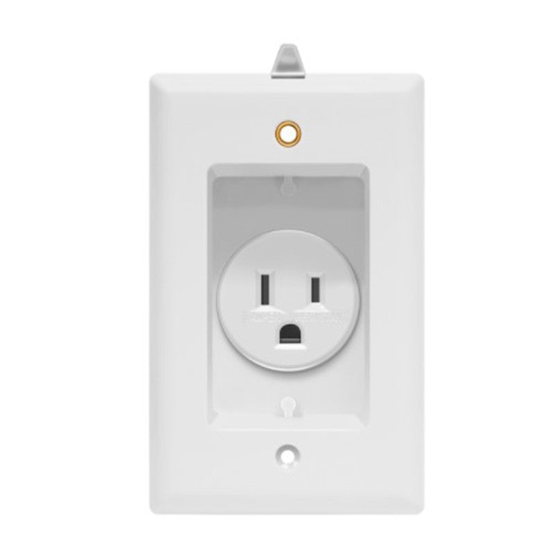 Enerlites Resi Recessed Decorator Single Tr Receptacle 15A White 61150-TRRP-W