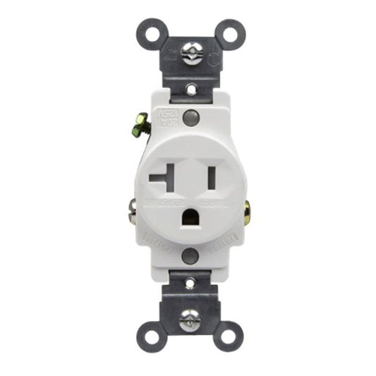 Enerlites Comm Single Receptacle 20A 125V 5-20R White 61200-W