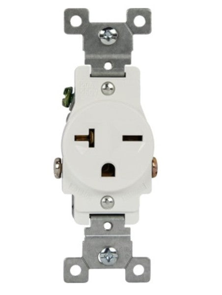 Enerlites Comm Single Receptacle 20A 250V 6-20R Ivory 61210-I