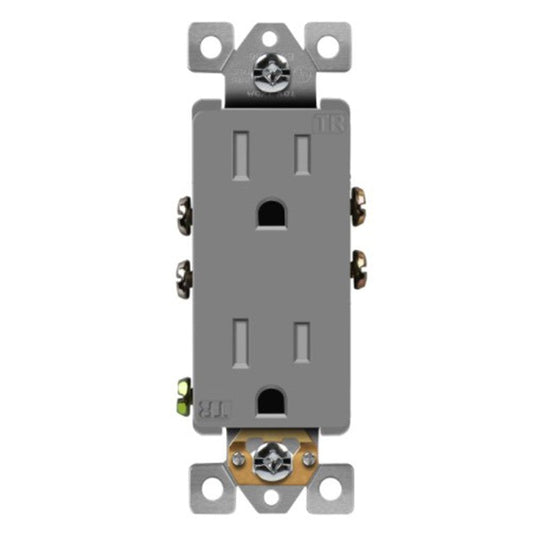 Enerlites Resi Decorator Tr Receptacle Self-Grd 15A 125V 5-15R Gd 61501-TR-GD