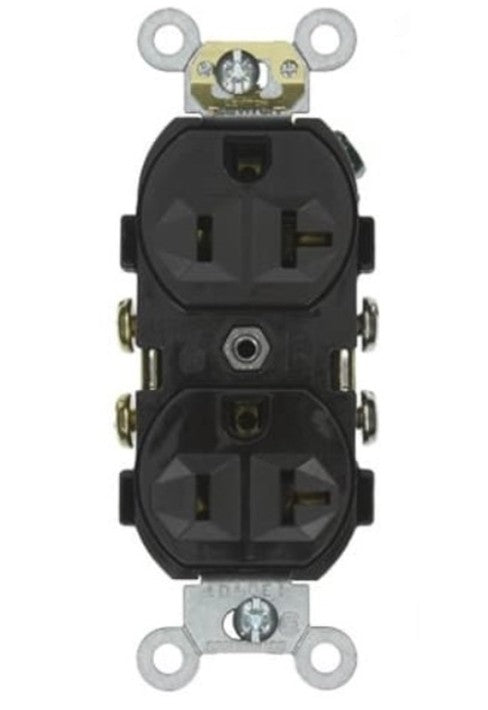 Enerlites Comm Duplex Tr Receptacle 20A 125V 5-20R Black 62040-TR-BK
