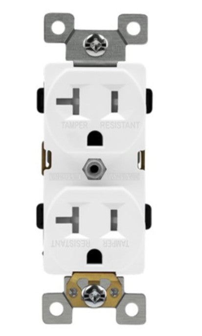 Enerlites Comm Duplex Tr Receptacle 20A 125V 5-20R White 62040-TR-W