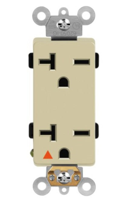 Enerlites Ig Duplex Receptacle 20A 250V 6-20R Ivory 62050-IG-I