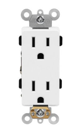 Enerlites Ind Decorator Receptacle 15A 125V 5-15R Ivory 63150-I