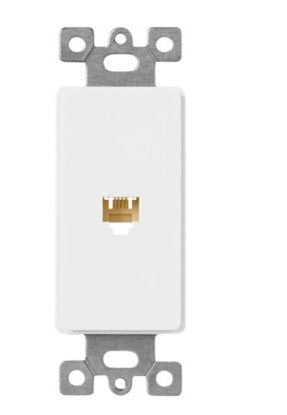 Enerlites V&A Rj11 4-Pos / 4-Cond Ivory 6501-I