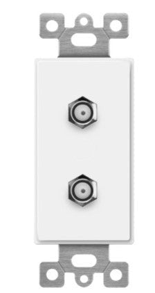 Enerlites V&A Two Slv F-Type Conf To F White 6506-W