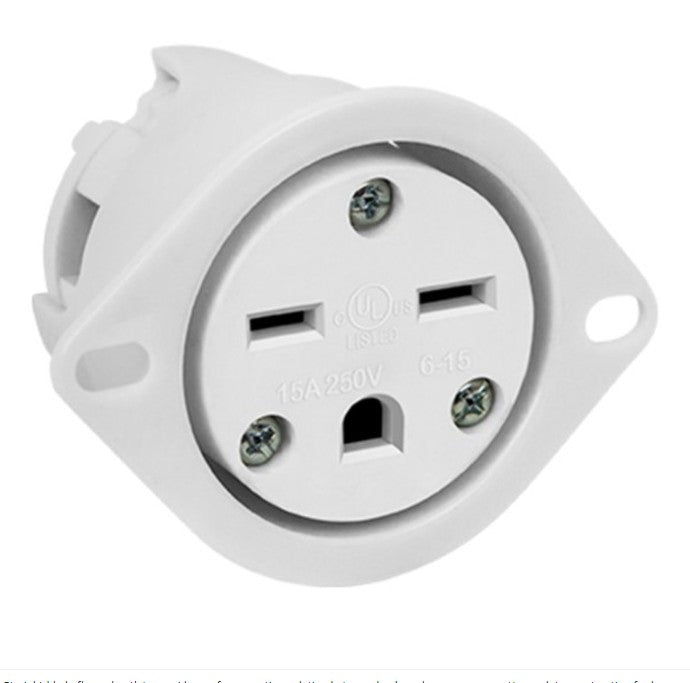 Enerlites Ind Sb Fo 2P 3-Way Grd 6-15Pfo 15A 250V White 66224-W