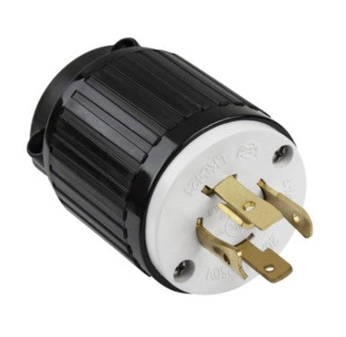 Enerlites Ind Locking Plug 3P 4W Grd L14-20P 20A 125/250V Black 66421-BK