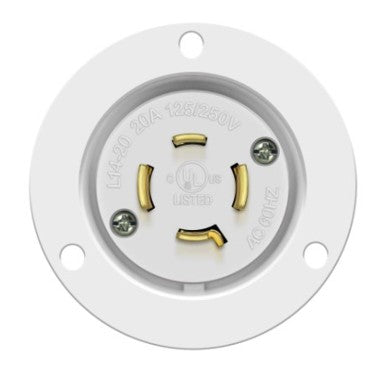 Enerlites Ind Locking Fi 3P 4W Grd L14-20Pfi 20A 125/250V White 66423-W
