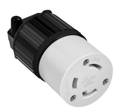 Enerlites Ind Locking Con 2P 3-Way L7-15C 20A 250V Black 66482-BK