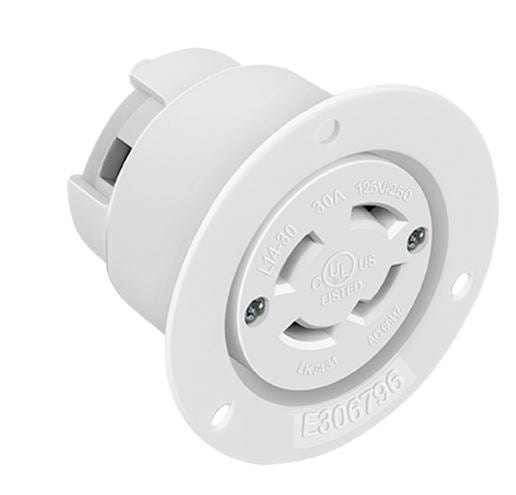 Enerlites Ind Locking Fo 3P 4W Grd L14-30Pfo 30A 125/250V White 66494-W