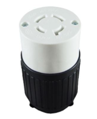 Enerlites Ind Locking Con 3P 4W Grd L15-20C 20A 125/250V Black 66902-BK