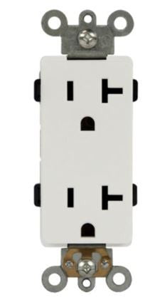 Enerlites Hos Duplex Receptacle 15A 125V 5-15R White 68150-W