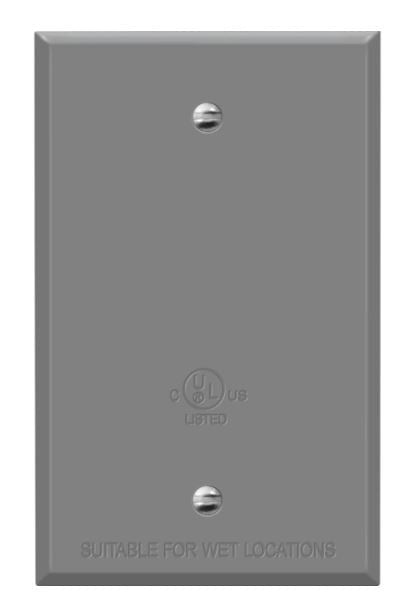 Enerlites Standard 1-Gang Blank Wall Plate Metal Plate 7701-WP