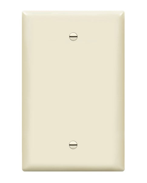Enerlites Mid-Size 1-Gang Blank Wall Plate Light Almond 8801M-LA