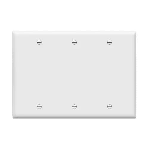 Enerlites Standard 3-Gang Blank Wall Plate Gy 8803-GY