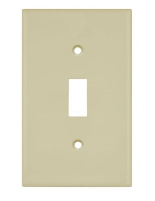 Enerlites Mid-Size 1-Gang Toggle Wall Plate Ivory 8811M-I