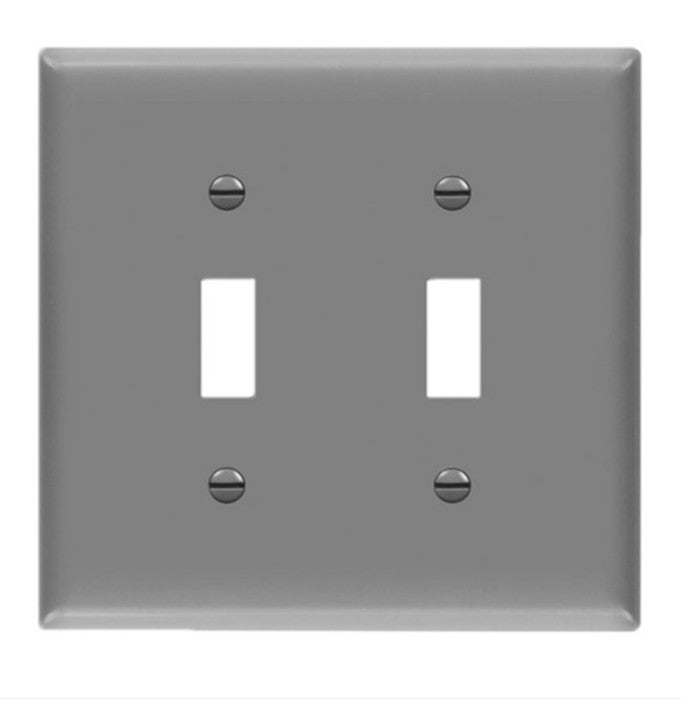 Enerlites Standard 1-Gang Toggle Wall Plate Gy 8812-GY