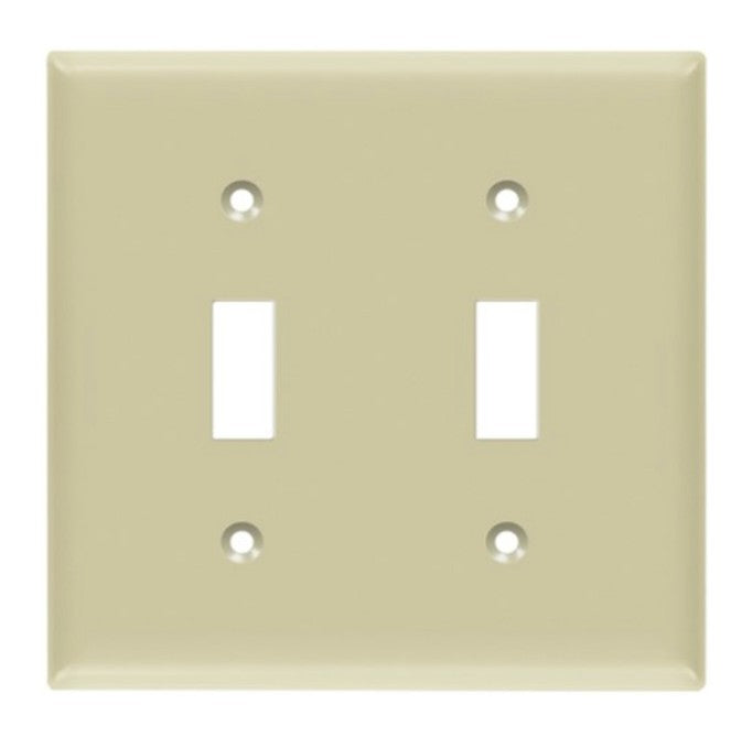 Enerlites Standard 1-Gang Toggle Wall Plate Ivory 8812-I