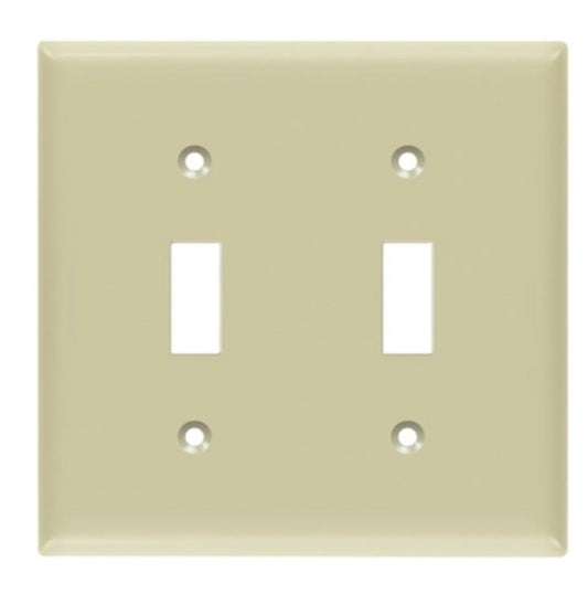 Enerlites Standard 1-Gang Toggle Wall Plate Ivory 8812-I
