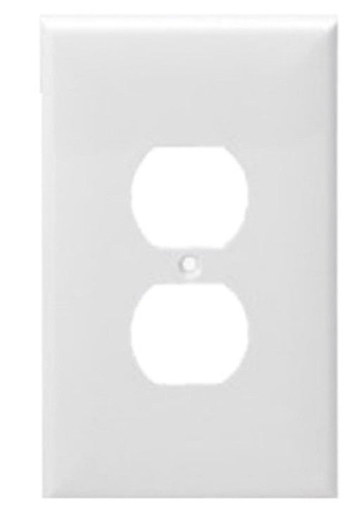 Enerlites Mid-Size 1-Gang Duplex Wall Plate White 8821M-W