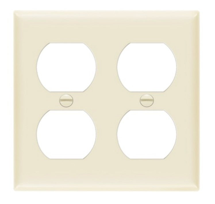 Enerlites Standard 2-Gang Duplex Wall Plate Light Almond 8822-LA