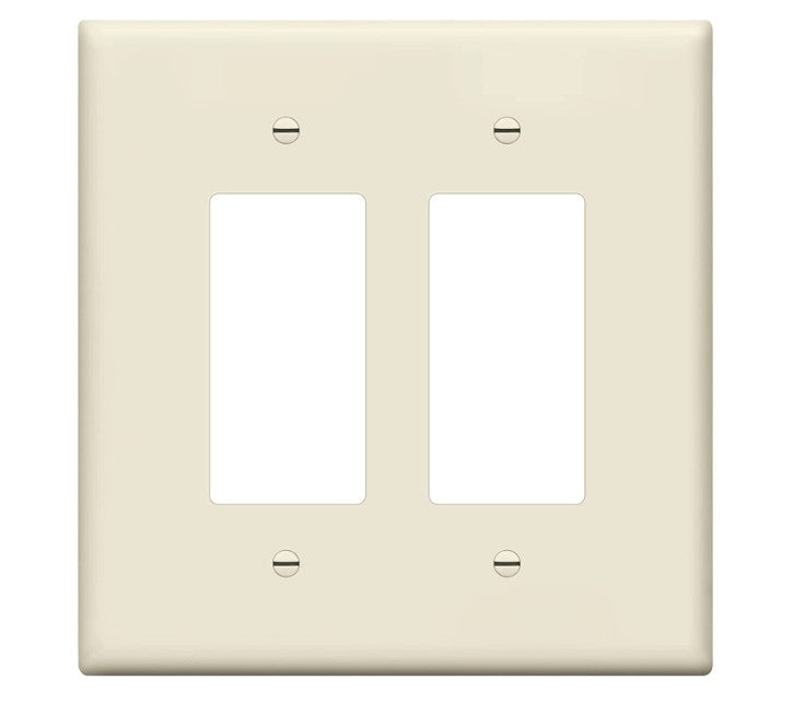 Enerlites Over-Sized 2-Gang Decorator/GFCI Wall Plate Light Almond 8832O-LA