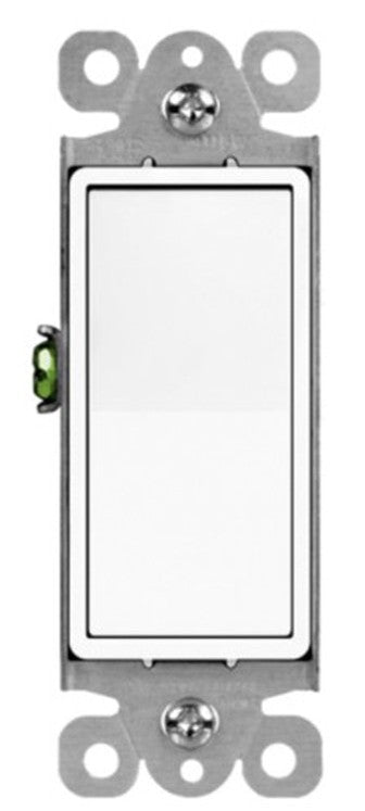 Enerlites Comm Decorator Switch 15A Single Pole 120/277V White 91245-W
