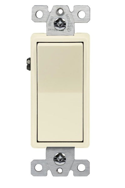 Enerlites Comm Decorator Switch 20A 3-Way 120/277V Light Almond 93200-LA