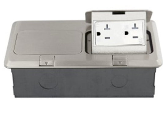 Enerlites 2-Gang Pop-Up Fb Kit With Two 20A Twr Decorator Receps Npb 962301-S