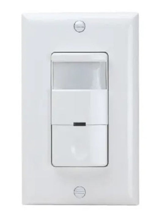 Enerlites In Wall Pir Occ/VAC Sensor Single Pole 120/277V White DWOS-1277-W