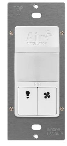 Enerlites In Wall Pir Sensor/Fresh Air Circulator 120V White DWTOS-W