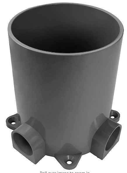 Enerlites Pvc 6" Round Fb Gy ENLC001