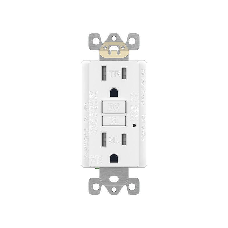 Enerlites GFCI Twr Receptacle Self-Grd 15A 125V 5-15R White GFTWRG15-W