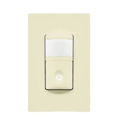 Enerlites In Wall Pir Occ/VAC Sensor Single Pole Grd Req 120/277V Light Almond HMOS-J-LA