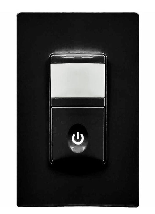 Enerlites In Wall Pir VAC Sensor Single Pole 120/277V Black HMVS-J-BK